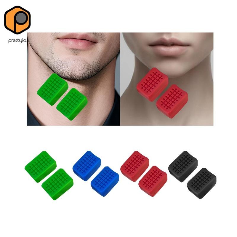 [สวย] 2 ชิ้น Jawline Exerciser Shapers Jaw Exerciser สําหรับผู้ชายผู้ใช้ระดับกลางบ้าน