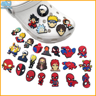 Pin Sandal Shoe buckle soft rubber shoes on removable decorative button hole hole shoes shoe buckle