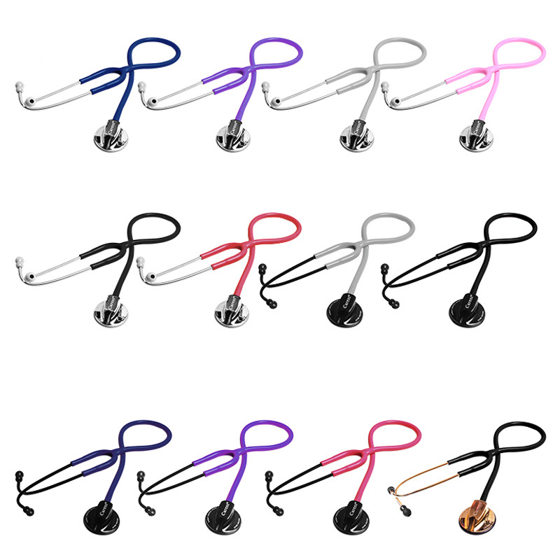 Karent Medical Single-Sided Stainless Steel Stethoscope Free Doctor Professional Stethoscope หญิงตั้