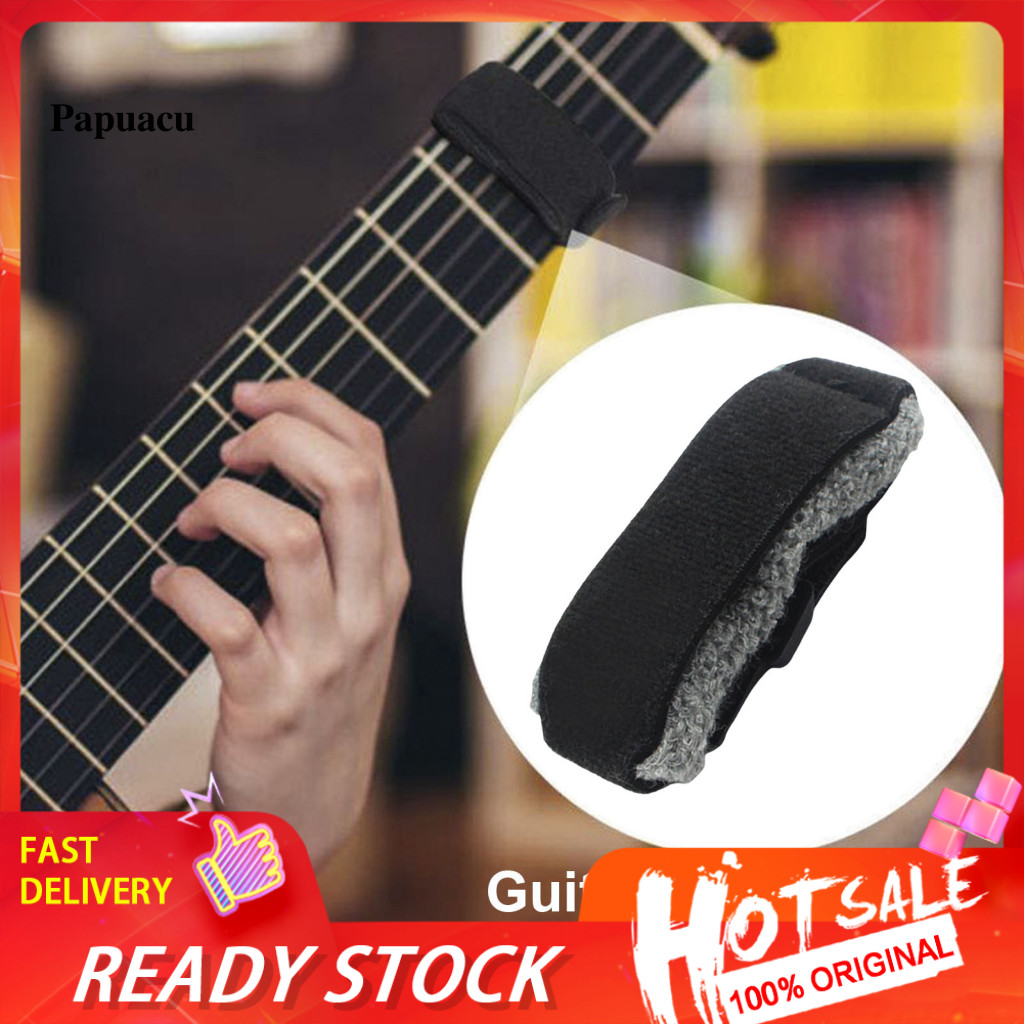 กีต้าร์คอ Silencer สายเงียบกีตาร์ String Mute Dampener สําหรับเบสอะคูสติกไฟฟ้าลดเสียงรบกวนและเพิ่มปร