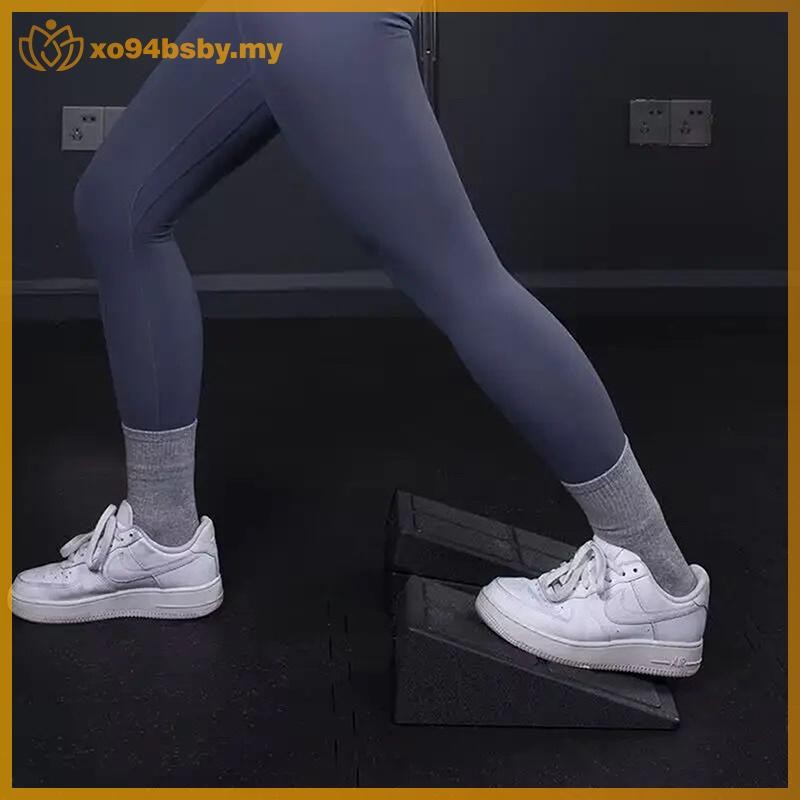 Xo94bsby 3pcs Squat Wedge Block ปรับลื่น Squat Ramp Deadlift Wedge Calf Stretcher Slant Board Streng