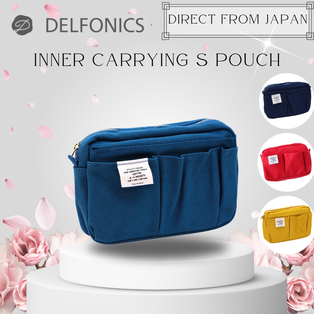 DELFONICS Inner Carrying S Pouch – Compact Organizer for Stationery & Travel Bag Essentials
