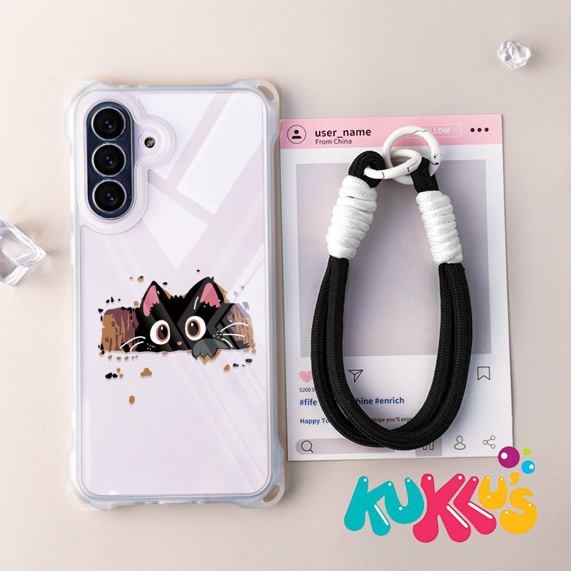 GANTUNGAN HP ขนาดเล็กแมวเคสโทรศัพท์ + ไม้แขวนเสื้อสําหรับเคสโทรศัพท์แบบนุ่มRealme C71 C75X C75 C51S 