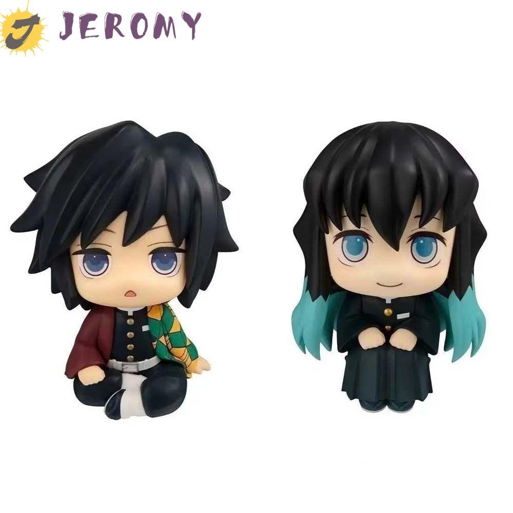 JEROMY Demon Slayer Figures, Look Up รุ่น Q Tokitou Muichiro รุ่น, ของขวัญเด็ก 10 ซม.คอสเพลย์อะนิเมะ