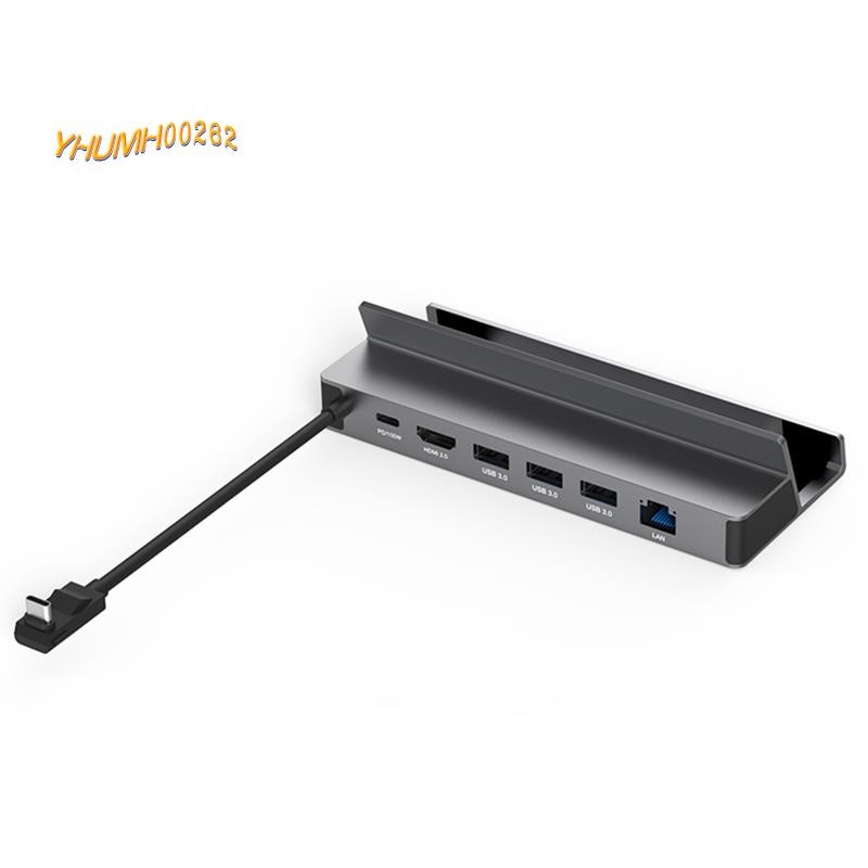 [Bestseller Y2] 6 in 1 USB C Hub Docking Station สําหรับ 4K 60Hz RJ45 PD100W Dock Switch Ally