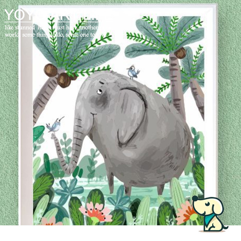 DADA DQ2 สัตว์ขนาด 40x50 ซม. สไตล์การ์ตูนมินIMAL Nordic สดใส ดังเช่น PA4