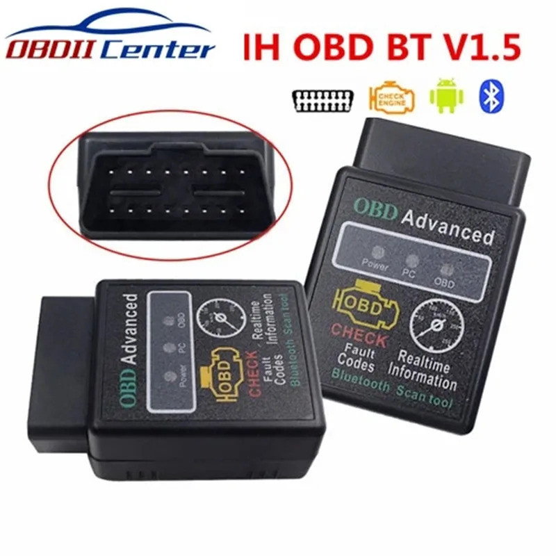 มินิบลูทูธ Elm327 V1.5 เครื่องสแกนเนอร์วินิจฉัย ELM 327 1.5 รหัส Reader เครื่องมือฮาร์ดแวร์ Mini Blu