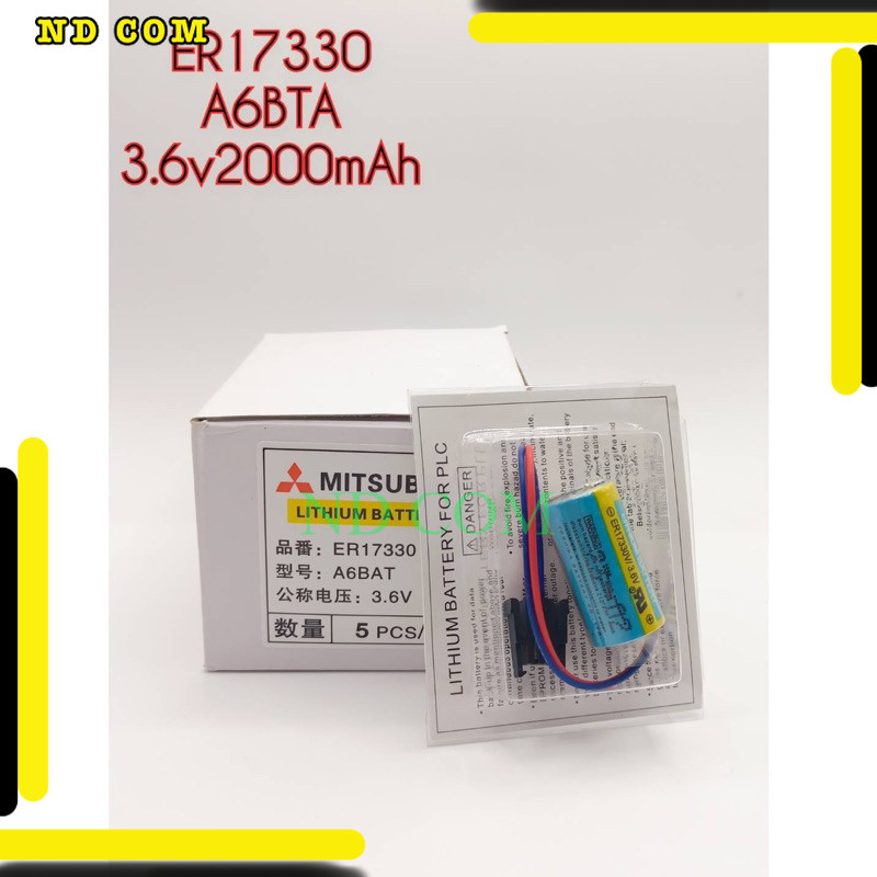 ส่งจากไทย แพ๊ค100ชิ้น แบตเตอรี่ ถ่าน ER17330 3.6v er17330 A6bat Q6bat mr-bat แบตเตอรี่ ปี24 ใหม่ล่าส