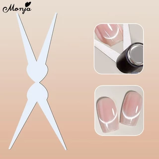 Monja เล็บเครื่องมือเสริม Cat Eye UV เจลภาษาโปลิชคํายิ้มรูปแบบทํางานแม่เหล็ก Stickดูดรูปแบบรูปร่างผล
