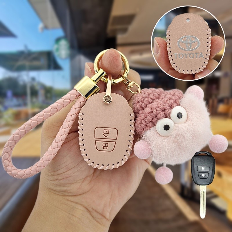 ที่หุ้มกุญแจสําหรับ Toyota Ativ Yaris 2019 2022 2021 2020 ative vios 2013 2014 2017 2024 กระเป๋าใส่กุญแจรถยนต์ ปลอกกุญแจรถยนต์ - รูปที่ 2