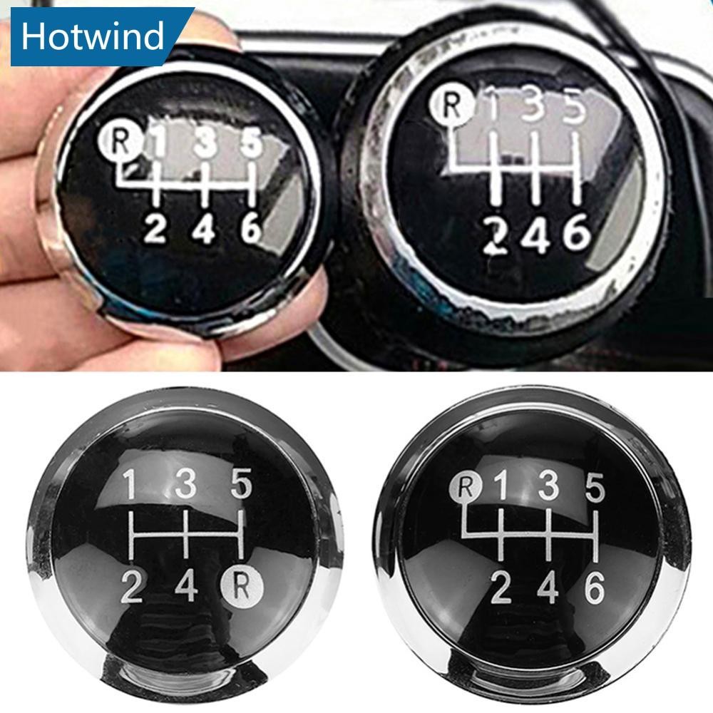 HW เกียร์รถเกียร์ Shift Knob Stick ฝาครอบสัญลักษณ์ Badge 5/6 ความเร็วสําหรับ TOYOTA Corolla 1.8MT 20