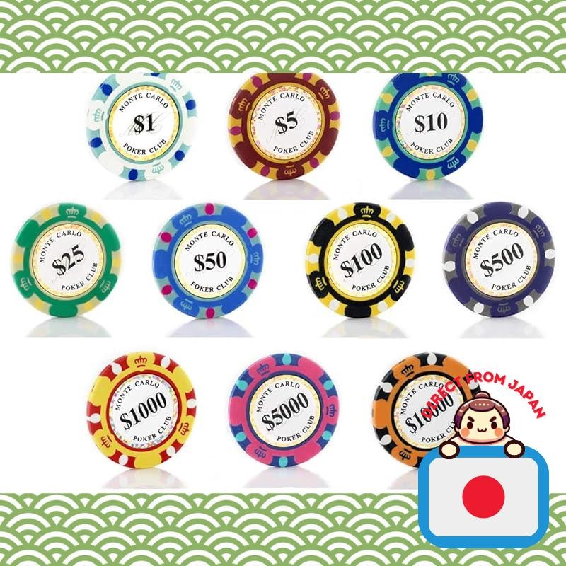 NITIUMI Authentic Casino Poker Chips 14g Diameter 40mm Game Golf Ball Marker Round Supplies 10 Color
