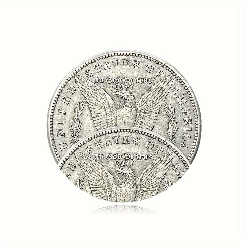 10.10d เหรียญเงิน ดอลลาร์เงิน Double Head American Can Blow Silver Dollar Moore Coin Moore Coin Momo