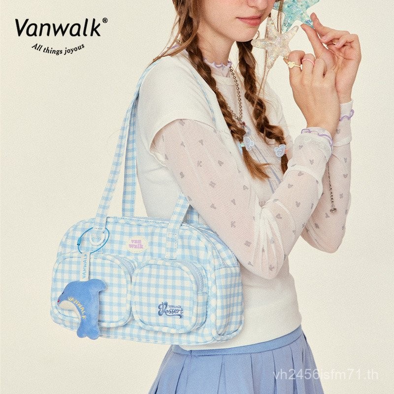 VANWALK VANWALK Original Homemade Outdoor Travel One-Shoulder Messenger Bag Leisure กระเป๋าถือช้อปปิ