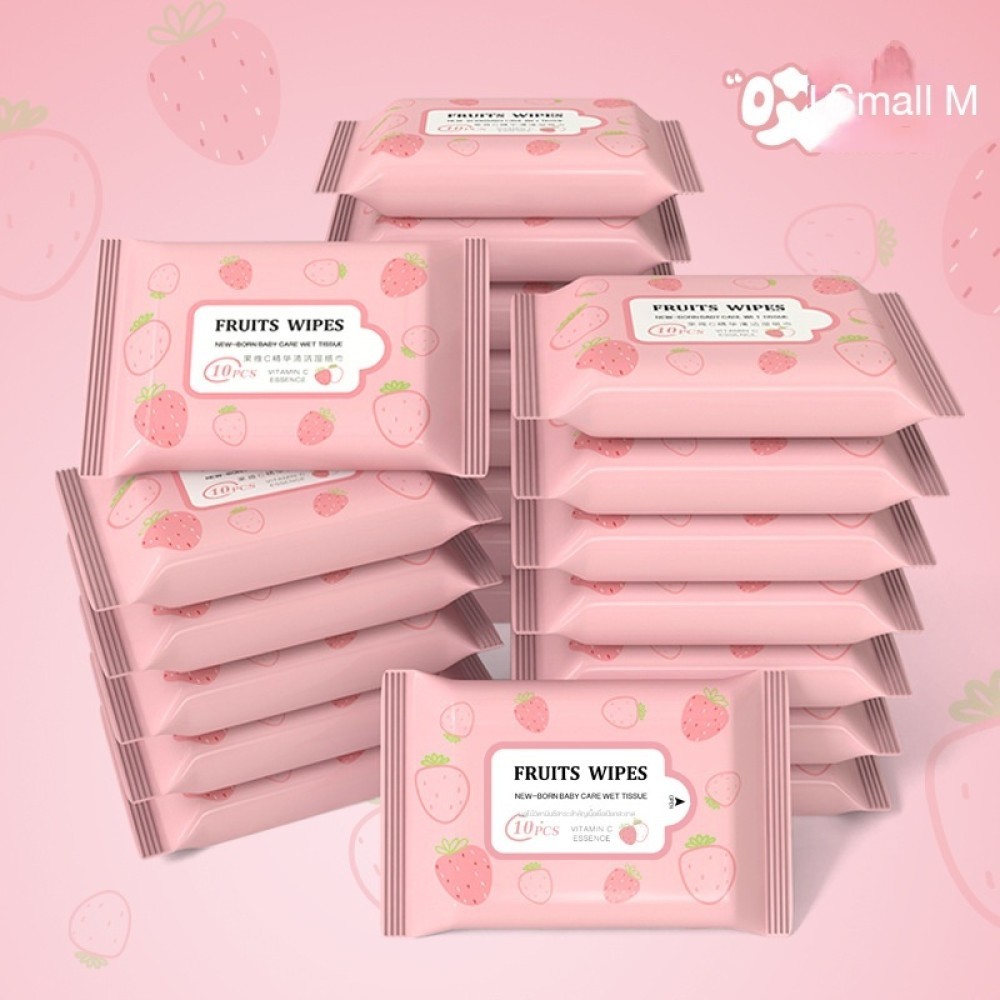 Mom Baby ทิชชู่เปียก ZLF-10-มาสคอต10ชิ้น1แพ็ค ✨iowa234.th✨