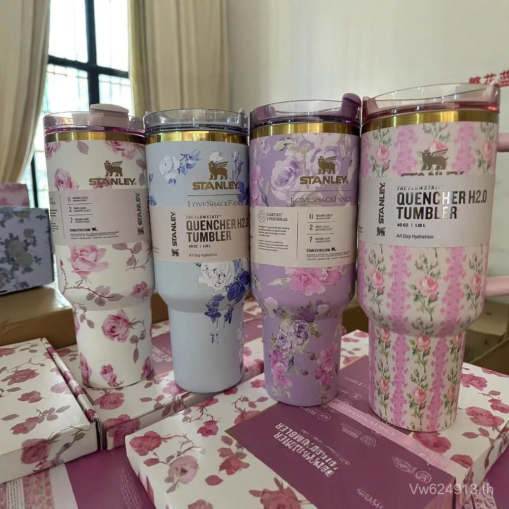 สไตล์ใหม่พร้อมสต็อกรุ่นที่ 2 สแตนเลสข้ามพรมแดน 40ozstanley กล่องของขวัญ Stanley Thermos Cup Stanley 