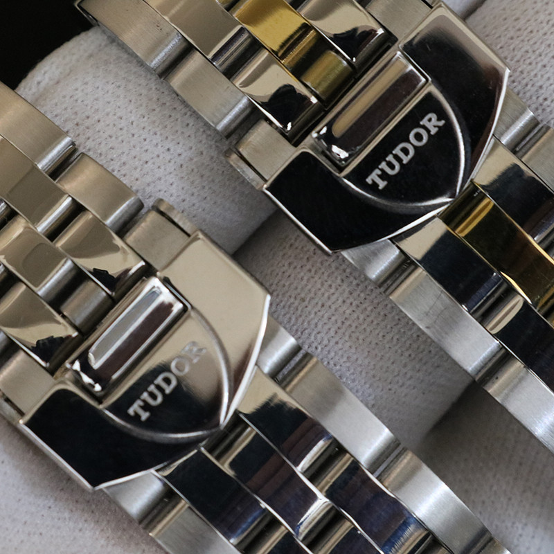 ปรับให้เข้ากับหางเสือ Junyu สายเหล็ก Tito Junyu สายสแตนเลสที่เป็นของแข็งนาฬิกาผู้ชายโซ่ 20 21 มม. อุ