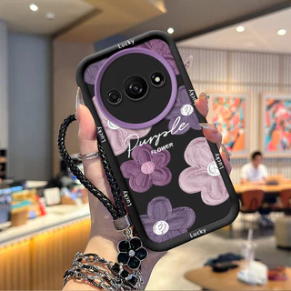 เคส Redmi A3 A3X เคสโทรศัพท์ซิลิโคนอ่อนนุ่มเทรนด์ภาพสีดํา TYHS