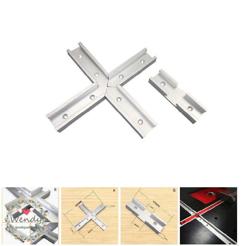 200 มม.ชุดขั้วต่อ T-track 30 ประเภท T-slot Miter Track Jig Fixture Slot Connector