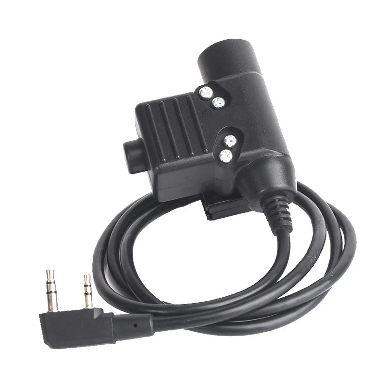 K-Type U94 PTT ทหารอะแดปเตอร์ PTT Z113 สําหรับ Walkie Talkie Kenwood TYT F8 สําหรับ BAOFENG UV5R 888