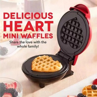 CHZ Heart Shape Mini Heart-Shaped Waffle Maker Machine for Breakfast Machine