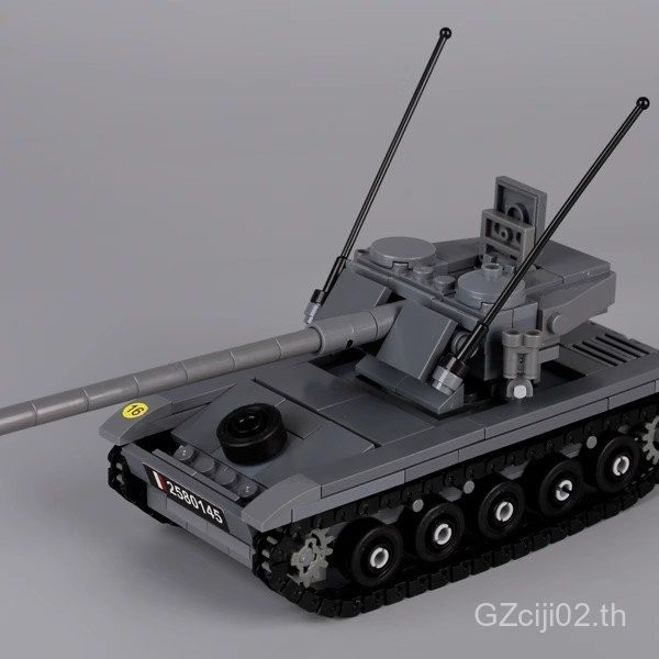 MOC World War II Military Minifigure Vehicle Amx13 Light Tank อนุภาคขนาดเล็กอาคารบล็อกของเล่นเด็ก PT