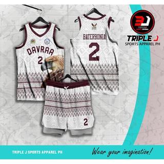 DAVRAA PALARONG PAMBANSA JERSEY CUSTOMIZED NAME AND NUMBER full sublimation basketball jersey