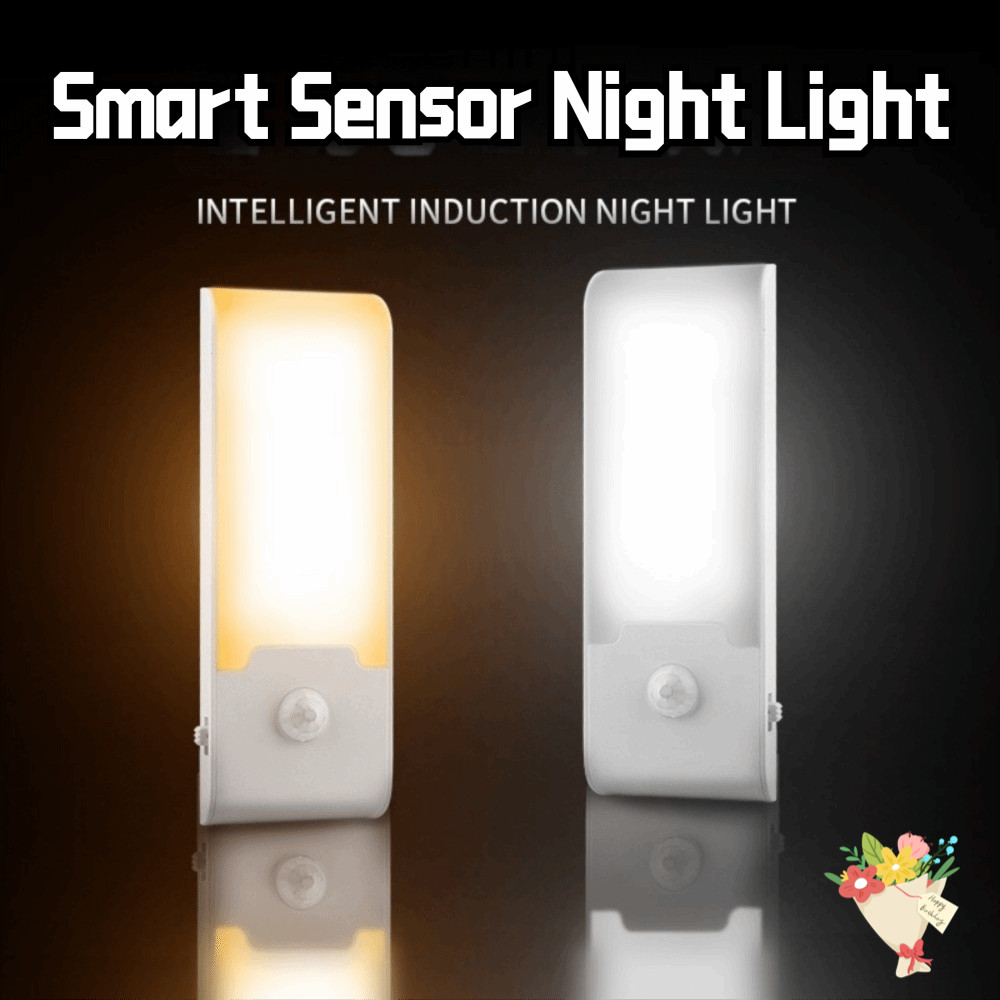 CHIHI Motion Sensor Night Light, USB ชาร์จความสว่างสูง Induction Night Light,แบบพกพาแม่เหล็ก Warm White Light ไร้สาย LED Night Light บันไดห้องโถง