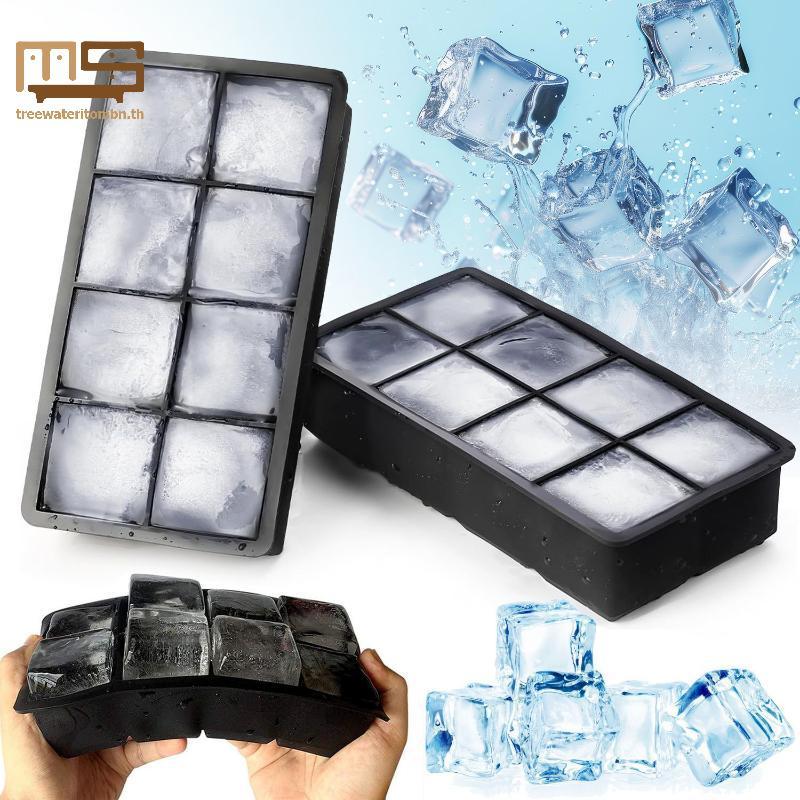 Tt 4/6/8Grids แม่พิมพ์ซิลิโคน ICE Cube สําหรับทําน้ําแข็งได้อย่างง่ายดายเหมาะสําหรับงานปาร์ตี้และ Gatherings mbn