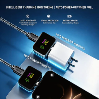 140W USB C อะแดปเตอร์ตัดไฟอัตโนมัติ,ตัวป้องกันการเชื่อมต่อการชาร์จเต็มรูปแบบ, Type C Fast Charging Battery Saver สําหรับแท็บเล็ตโทรศัพท์