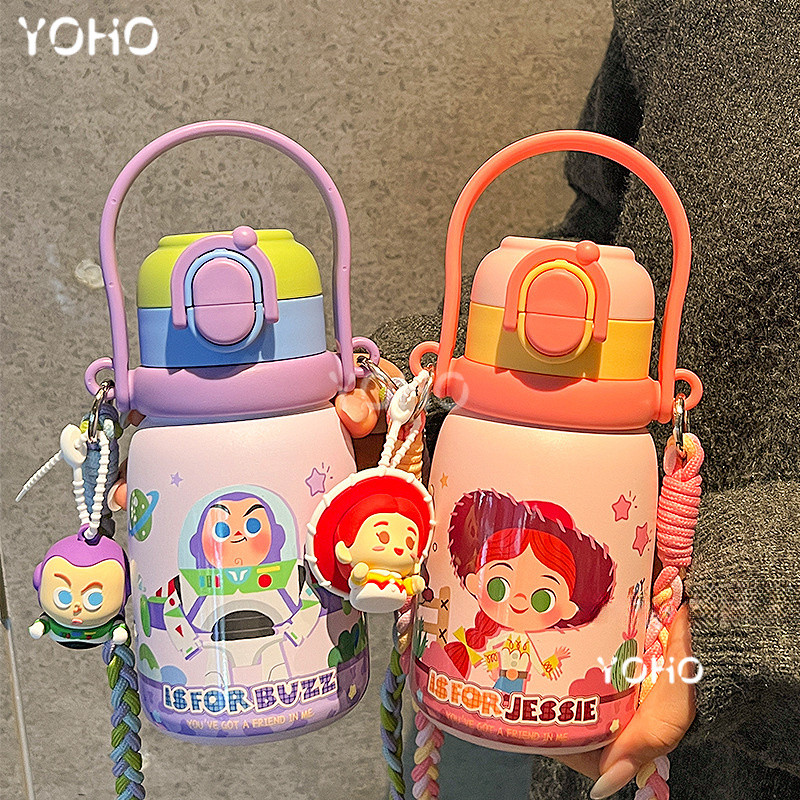 Toy Story ซีรีส์ แก้วน้ํา Buzz Lightyear 316 สแตนเลส เก็บอุณหภูมิ พร้อมหลอดดูด พกพาสะดวก ของขวัญวันเกิด