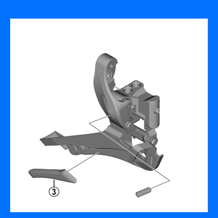 Shimano สับจานหน้าด้านในเงียบแผ่นคู่มือพลาสติกกันลื่นสําหรับ R2000 R3000 U6030 4700 5800 6800 U5000 