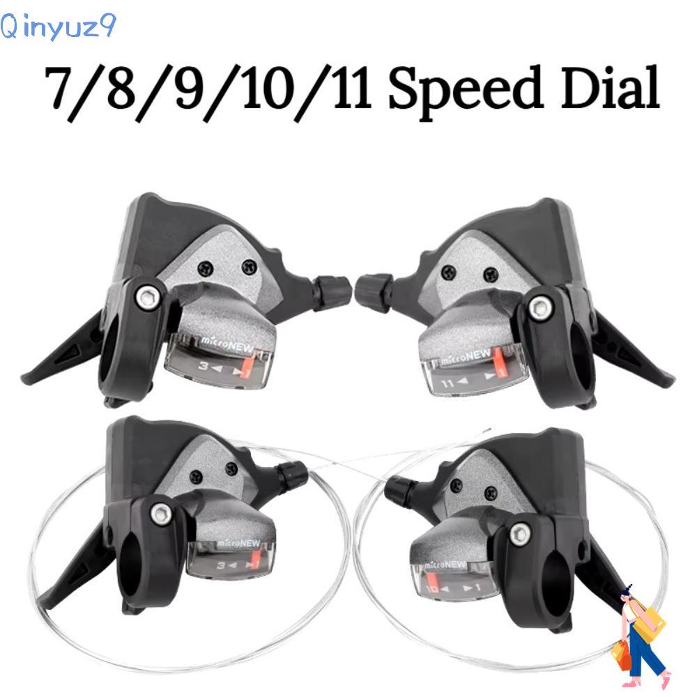 QINYUZ9 จักรยาน Levers Shifter, Universal ซ้ายขวา Thumb Mountain Bike Shifter, จักรยานอะไหล่ 7/8/9/1