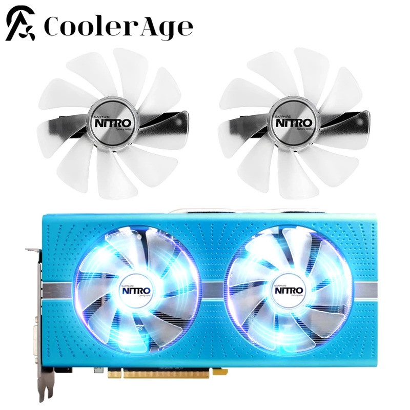 * สําหรับ Sapphire RX470 RX590 RX580 RX480 RX570 NITRO พัดลมรุ่นพิเศษ 95 มม.CF1015H12D RX 590 580 48