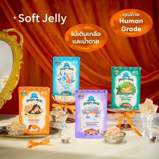 (ยกโหล 12 ซอง) Buzz Magic Meal อาหารเปียก คุณภาพ Human Grade สำหรับแมวทุกสายพันธุ์ ขนาด 70 กรัม