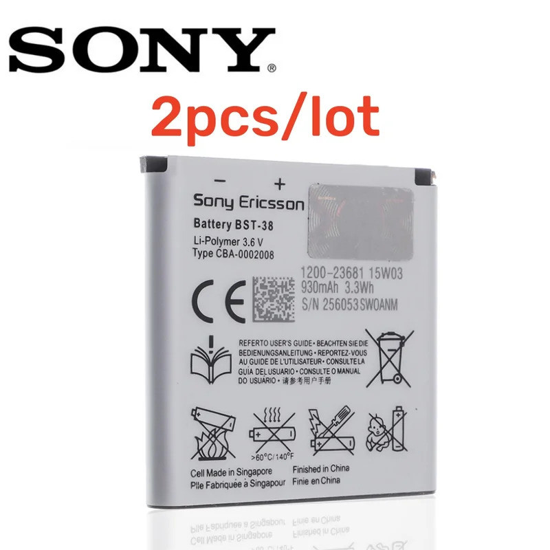 2 ชิ้น/ล็อต BST-38 สําหรับ Sony Ericsson W995 C510 C902 C905 K770I K850 W580I R306 W980 Z770i K770 9