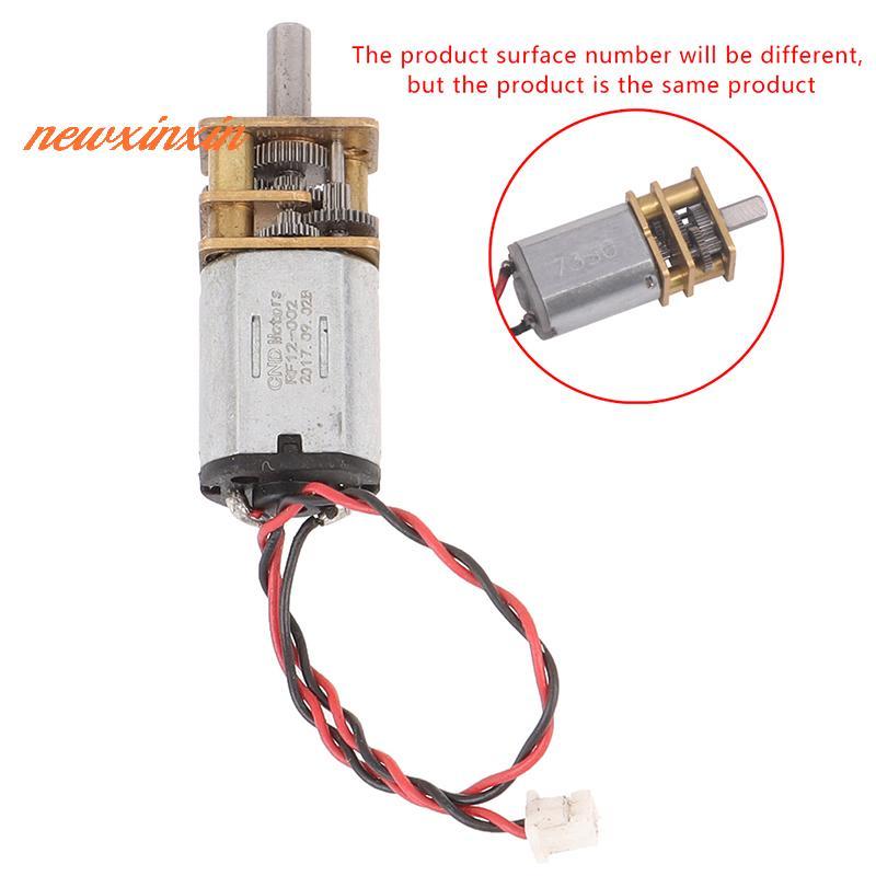 [NT-t] DC 3V-12V 60RPM ความเร็วช้า Micro Mini N20 มอเตอร์ลดเกียร์โลหะเต็มรูปแบบ [ใหม่]