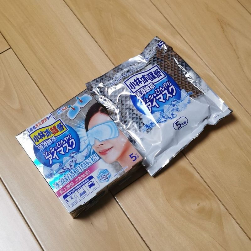 ญี่ปุ่น Kobayashi Icy Refreshing Eye Mask ประคบเย็น Sleep Shading Fit Fatigue 6-20p