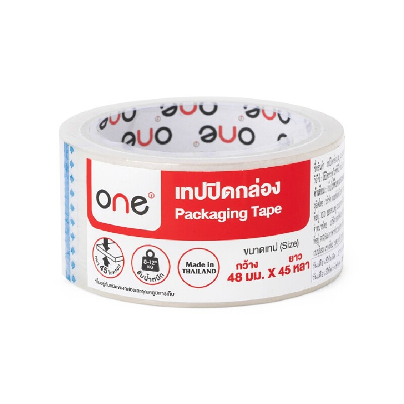 ONE เทป OPP สีใส ขนาด 48มม. x 45หลา