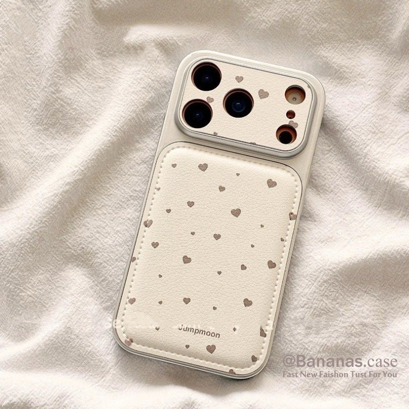 Simple Heart เคสโทรศัพท์หนังสําหรับ iPhone 17 16 15 14 13 รูปที่ 3