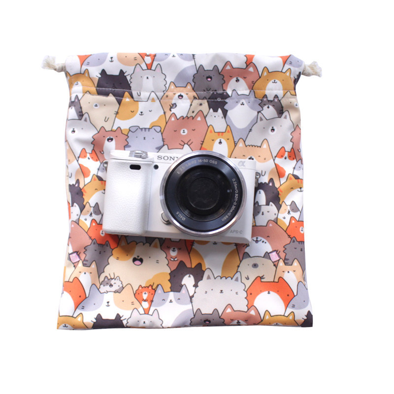กระเป๋าเก็บกล้อง A6400 กระเป๋า M50 แบบพกพากันน้ํา Drawstring Cat 800D Cat 200D รุ่นที่สอง M6