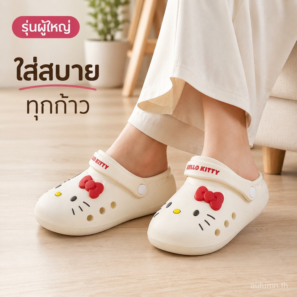 3PLO Kitty Cat หนาSoled Toe-Covered Hole รูปที่ 7