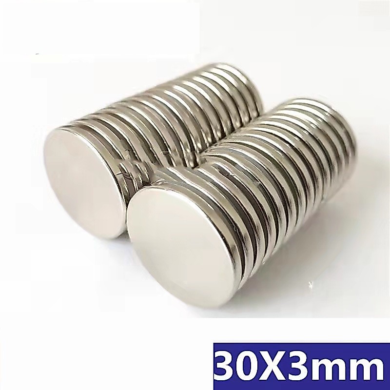 1/5/ชิ้น แม่เหล็ก 30x3mm กลมแบน 30x3มิล Magnet Neodymium 30*3มิล แม่เหล็กแรงสูง 30mm x 3mm แรงดูดสูง แม่เหล็กแรงดึงดูด
