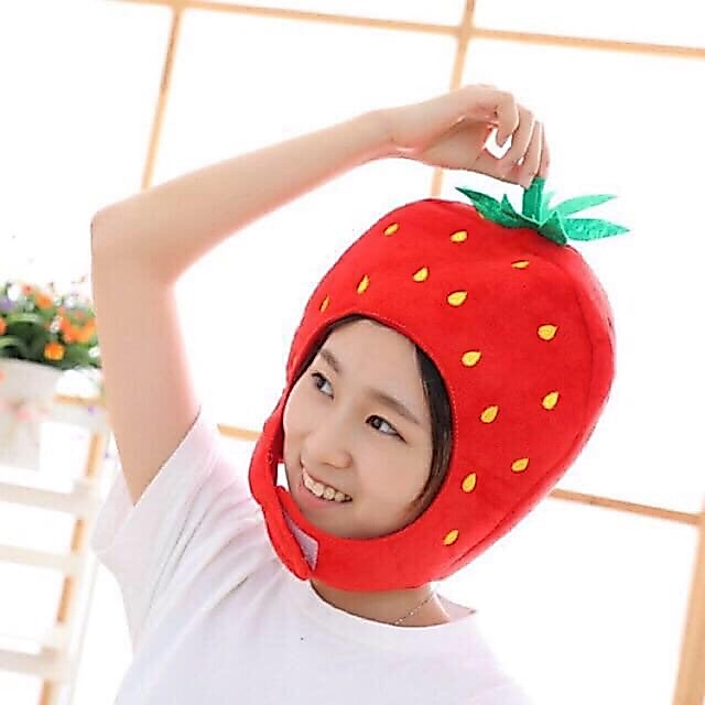 พร้อมส่ง🍓หมวกสตอเบอรี่🍓 /หมวกแฟนซี