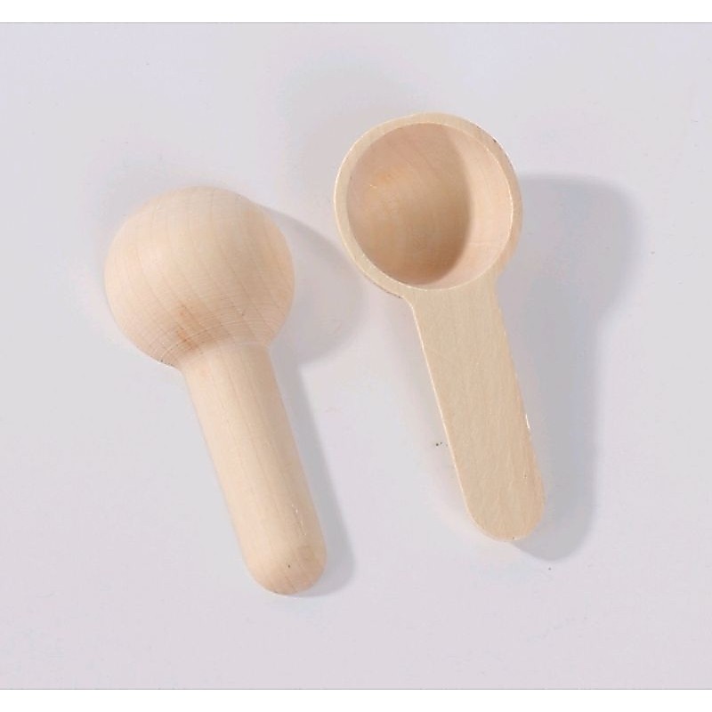 พร้อมส่ง ช้อนไม้ขนาดเล็ก ตักเกลือ น้ำตาล กาแฟ เครื่องปรุงต่างๆ