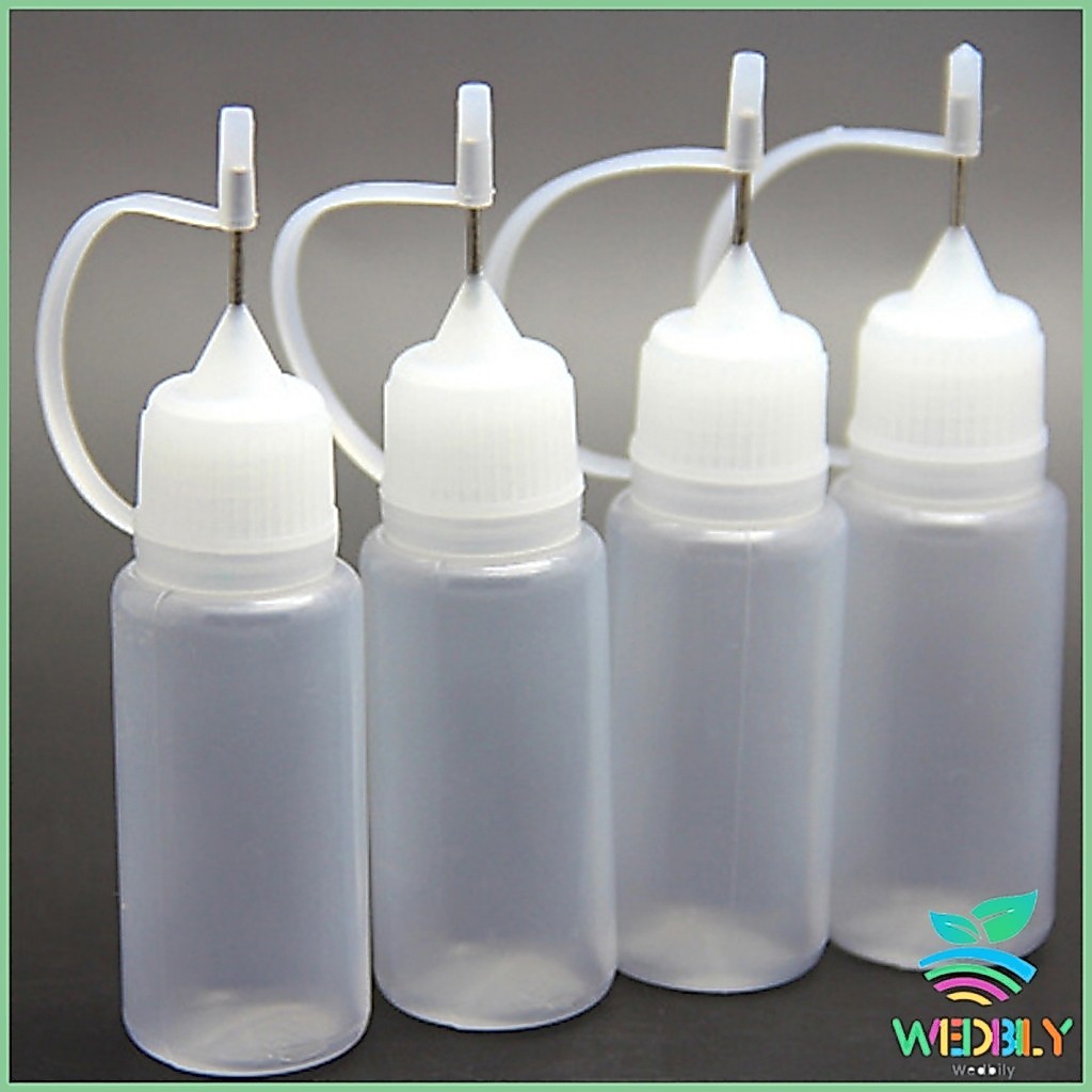 W.B.【มีสินค้าในสต๊อก】 หัวเข็มขวดน้ำมัน ขวดหยด ขวดแบ่ง DIY อุปกรณ์ ขวดดรอเปอร์ ปลายแหลม Dropper Bottles