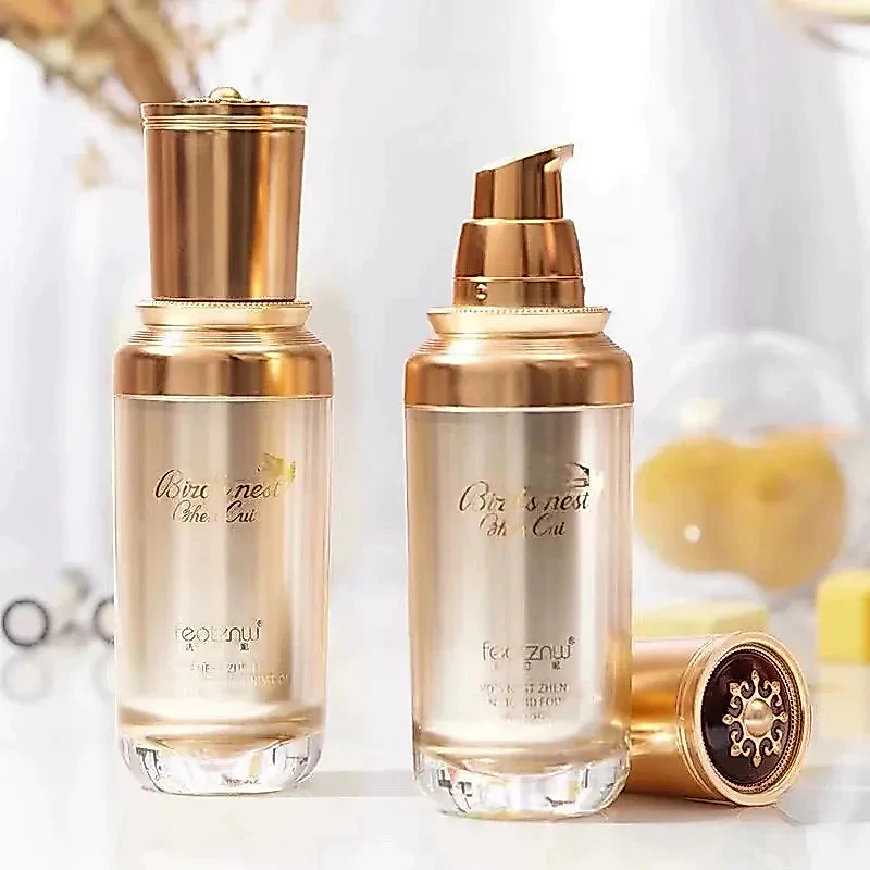 Feotznw Birds Nest Liquid Foundation Long-lasting Waterproof Sweatproof Physical Sun Protection Face แต่งหน้ารองพื้นกันน้ํา