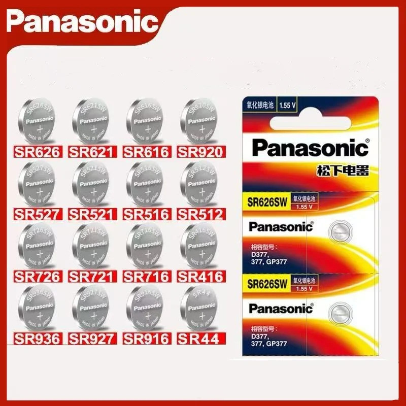 แบตเตอรี่ Panasonic SR Series SR626SW SR621SW SR616SW SR920 SR527 SR521 SR516 SR512 SR726 SR721 SR71