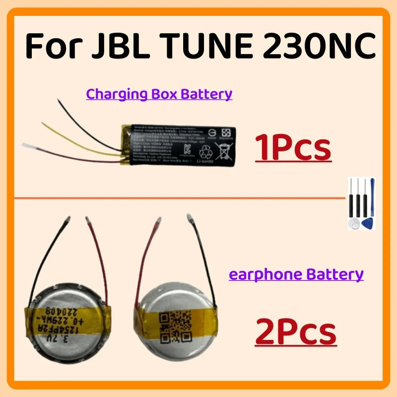 CP1254 ICR1254 981642 แบตเตอรี่แบบชาร์จไฟได้สําหรับ JBL Tune 230NC 230 NC T230NC TWS ชุดหูฟังไร้สายบ