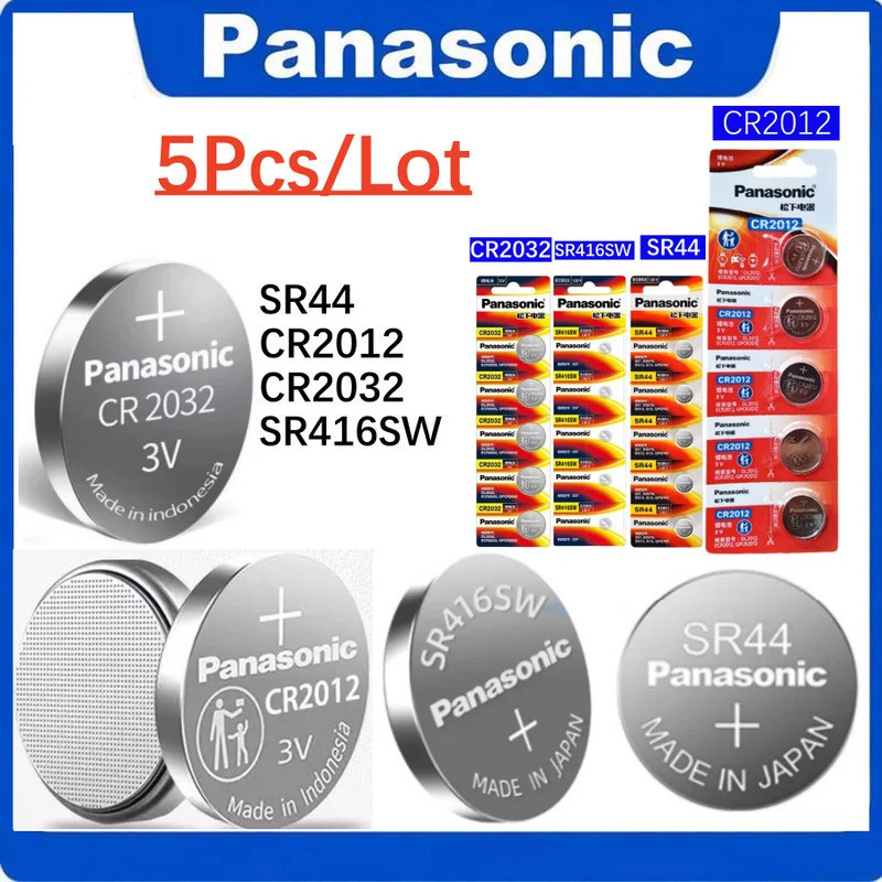 Original Panasonic SR416SW 337 แบตเตอรี่สําหรับ Tissot CK นาฬิกาควอตซ์เงินออกไซด์ CR2032 CR2012 SR44